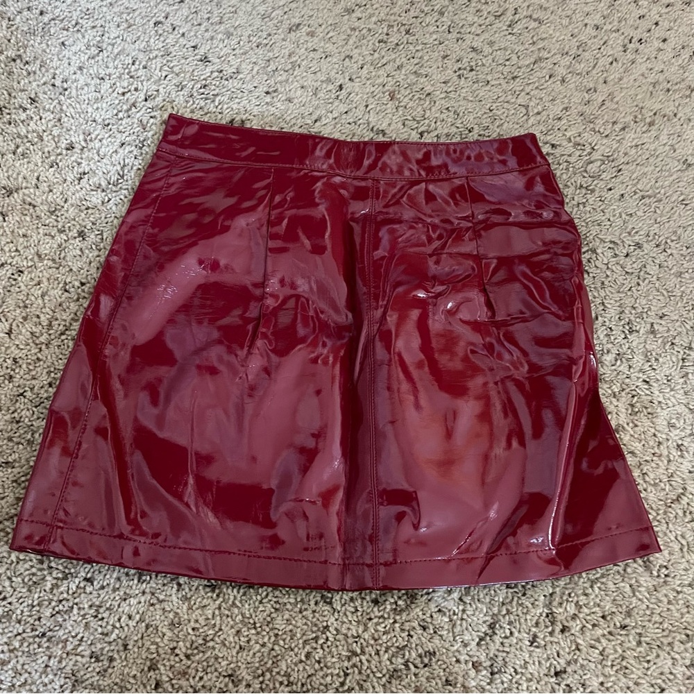 Forever 21 Maroon Mini Skirt Medium